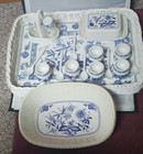 Emsa Serving Set Tray Butter Dish Salt pepper Egg Cups Spoons Baskets Germany