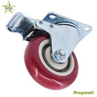 4 Pack Heavy Duty Caster 4  Wheels All Swivel All Brake Casters Non Skid