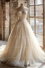 Chiffon Wedding Dress With Sweep Train Sweetheart Neckline Ruching Bridal Gown