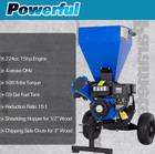 Anlibatt 7 5hp Gas Wood Chipper 224cc 3in Branch Capacity Freeshipping