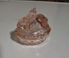 Vintage  Pink Peach Bunny On Nest  salt  