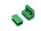 Us Stock 10set 2edg 4 Pin 4p Plug-in Screw Terminal Block Connector 5 08mm Pitch