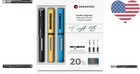 Comprehensive Calligraphy Set  3 Elegant Pens  Nibs   20 Colorful Ink Cartridges