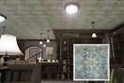 Artistic 3d Ceiling Tile Metalize Wall Panels For Hotel Pl18 Bluish Gold 10pcs