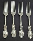 Lucerne By Wallace Sterling Silver Forks 7  -set Of 8