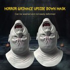 1 Scary Halloween Face Cover Latex Headgear For Costume Party Cosplay Props