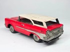 Vtg 1957 Chrysler New Yorker Station Wagon Tin Litho Friction Toy Japan Ichimura