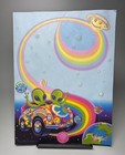 Vtg Lisa Frank Alien Zoomer   Zorbit Glow In The Dark- 1 Stationery Sheet- Rare