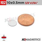 10mm X 0 5mm N52 Strong Round Disc Rare Earth Neodymium Very Thin Magnet
