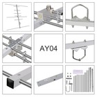Ay04 Yagi Radio Antenna Vhf uhf 8 Elements Sl16 k 100w Baofeng Ailunce Kenwood