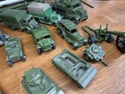 Vtg 1950s Dinky Toys Diecast Military Army Green Tank Missile Launcher Truck Lot