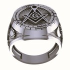 Masonic Ring Free Mason Ring Oxidize Masonic Symbol Band Masonic 925 Silver Ring