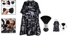 Durable Hair Cutting Cape With Neck Duster Brush - Perfect For Salons   Home Use