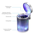 Car Led Light Up Ashtray Smokeless Ash Cigarette Cylinder Holder Cup Colorful