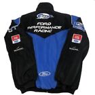 Unisex Adult Ford Jacket Black Embroidered Cotton F 1 Racing Jacket