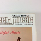 Vintage Sheet Music Magazine February 1983 Standard Piano Guitar  Songbook