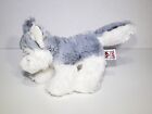 Ganz Webkinz Husky Dog White Gray Soft Plush Stuffed Animal Toy No Code 8  Euc