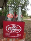1970 s Dr  Pepper Carton And Six 32 Oz  Bottles