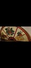 Antique Stained-glass Arch peacock Window - 80  X 21 5 