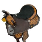 Maverick Barrel Style Saddle Set Floral Leaf Feather Tooling Full Qh Bar 16  New