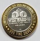  999  10 Silver Strike   Gaming Token   Las Vegas   Ho-waiian Luau