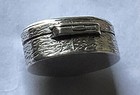 Antique vintage Silver 900 Pill Box From General A  M  Gray U s m c 