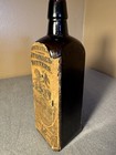 Antique Dr J Hostetters Stomach Bitters Bottle Original Paper Label Tax Stamp