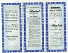 Admiral Electric Refrigerator Warranty Policy 1949 Five Year Protection Plan