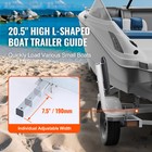 Boat Trailer Guide-on 20 5  adjustable Roller Side Guides Kit Heavy Duty