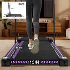 Foldable Under Desk Pink Treadmill Jogging Walking Running Pad Machine 265lb Led