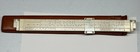 Vintage K e Keuffel   Esser 4088-3 12  Bamboo Slide Rule Original Case - Leather