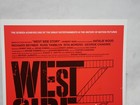 Broadway Theater Window Card Poster- West Side Story World Premiere 22 X 14 Inch
