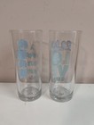 The Beatles Drinking Glasses Hard Days Night All You Need Is Love 10oz Set Of 2