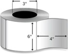 8 Rolls Ribbon Required Thermal Transfer Labels 4x6 8000 Labels 3 Inch Core
