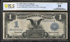 1899  1 Silver Certificate Mule Black Eagle Pcgs 20 Fr 236m 52641