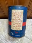 Vintage 1950s Franklin Washing Machine Transmission Oil Can 1 Quart Full Unopene