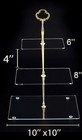 3 Tier Acrylic Square Cupcake Stand  Dessert Display Tower