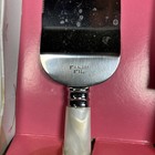 Vintage Wedding Cake Server   Knife Set Pearlescent Handles Box Included 