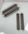 Bachmann N-scale E-z Snap Train Track - 5  Straight Track - Grey Bed - 10pc Set