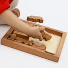 Animal Kingdom Wooden Puzzle     17-pc Montessori Toy For Toddlers Ages 3 