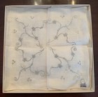 2 Vintage Embroidered Madeira Irish Linen 11    Square Hankies In Original Box