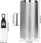 12  X 6  Stainless Steel Guiro Instrument Latin Percussion  metal Guiro Shaker   