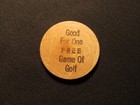 Carthage  Missouri Wooden Nickel Token - Fairways Miniature Golf Free Game Coin