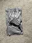 Puma Boys Gray black Athletic Shorts M  10-12  Drawstring Elastic Waist