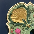 Repro Ceiling Medallion Rosette European Painted Plaster Plaque Balmer Studios