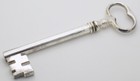 Vintage Italian Handmade Genuine Silver Heavy   Big Gate Key Figurine Statue