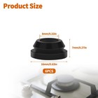 Oxdfk 6 Pcs Rv Stove Top Grommets  Rubber Grommets Kit For 6 