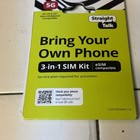Straight Talk 3 1 Nano Esim Card Wow Green  Color Compatible Bring Your Verizon