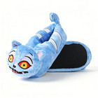 Derpy Blue Tiger Minhwa Plush Slippers
