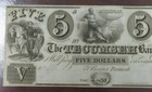 1800 s  5 Obsolete Note   The Tecumseh Bank   Better Grade  